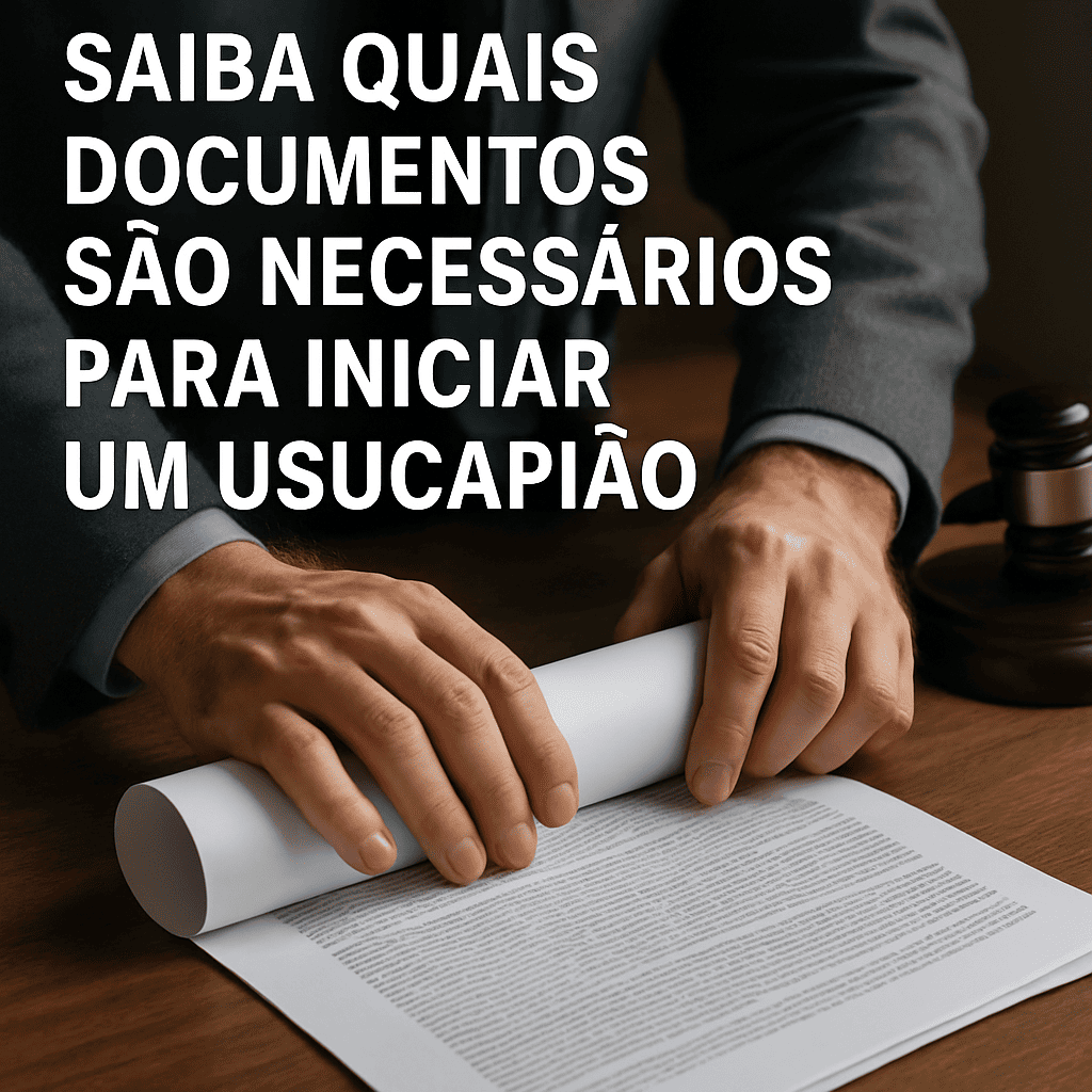 Saiba quais documentos são necessários para iniciar um usucapião! - Bonfante e Lemos Advogados Associados - Advogado Cascavel - PR